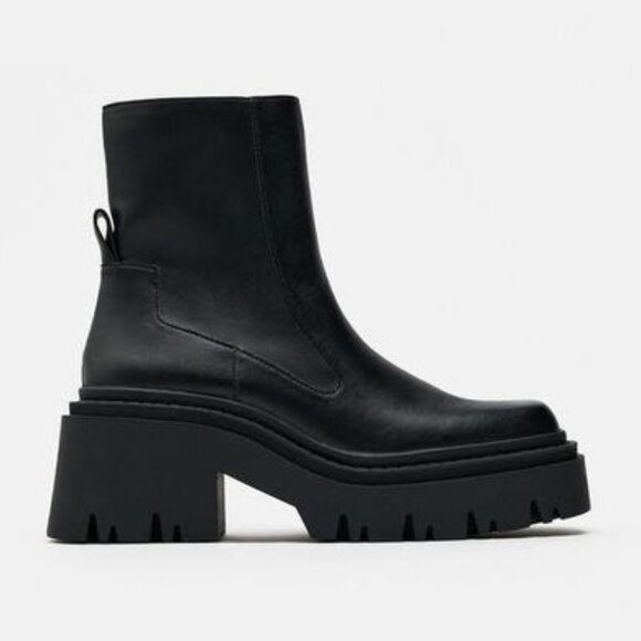 Zara Shoes - Zara Lug Sole Ankle Boots with Chunky Platform